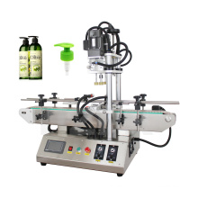 HZPK automatic tabletop electric glass spray cap press screw capping sealing machine price for plastic pet bottle